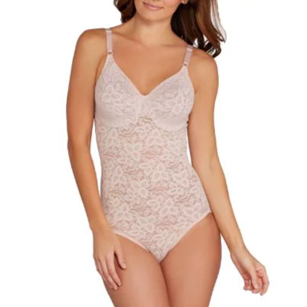 Bali Lace 'N Smooth Firm Control Bodysuit 36DD